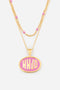 Pink WWJD Necklace Set