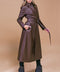 WHAT A WONDERFUL DAY LEATHER MIDI COAT