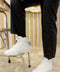 Men's All-White High-Top Sneakers with Minimalist Design - Wessi