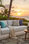 Imperial Grove Outdoor Solid Teak Wood, Natural Look Sofa - 84"