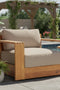 Imperial Grove Outdoor Solid Teak Wood Revolving Chair