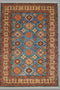 Hand-Knotted Vegetable Dye Kazak Rug from Pakistan, size 8' 9" x 11' 9"