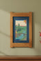 Arts & Crafts Mission Oak Framed Art with Serene River Landscape Michael's Cherry