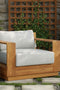 Imperial Grove Outdoor Solid Teak Wood Revolving Chair
