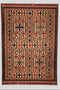 Terkaman Tribal Afghan Oriental Rug, size 9' 7" x 12' 6" (C)