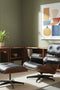 Luxury Lounge / Office Chair with Ottoman – Top Grain Leather