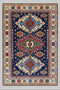 Hand-Knotted Vegetable Dye Kazak Rug from Pakistan, 5' 4" x 7' 9"