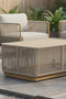 Alpine Teak outdoor collection Beige Rope Coffee table