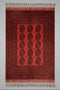 Terkaman Tribal Afghan Oriental Rug, size 3" 9" x 12" (C) Filpa