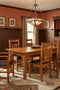 Mission 70" Solid Oak Dining Table Set with 6 Dining chairs - Michaels Cherry