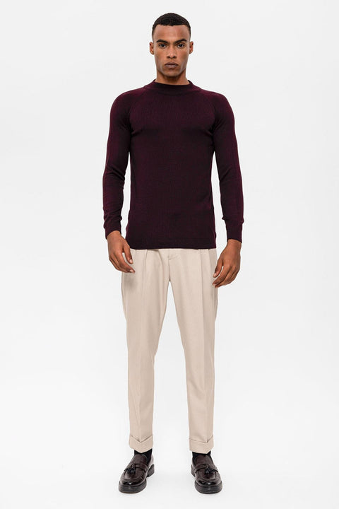 Men's Damson Half Turtleneckneck Knitwear - Wessi