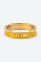 Yellow Enamel Redeemed Ring