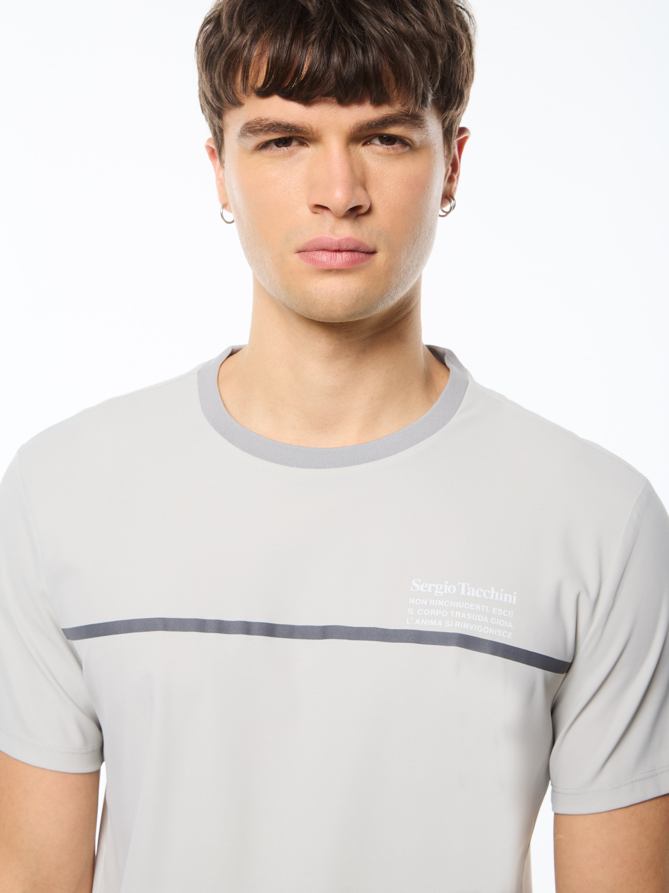 Campo Court T-Shirt- Quiet Grey