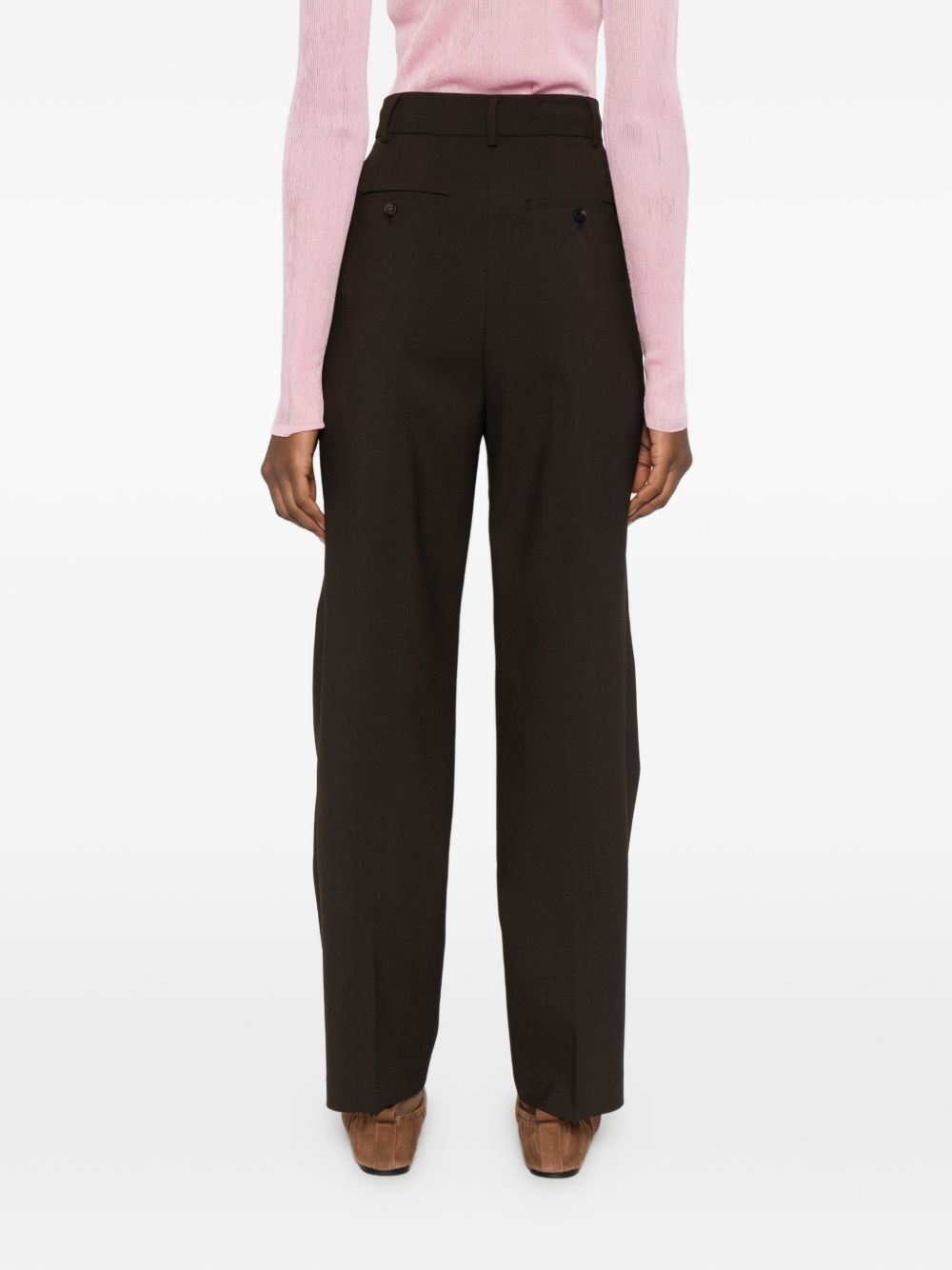 032C THE FRANKIE SHOP Trousers BROWN