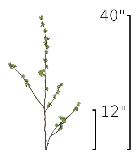 40" Faux Budding Branch Stem