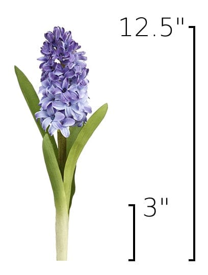12.5" Faux Hyacinth Purple Violet Stem