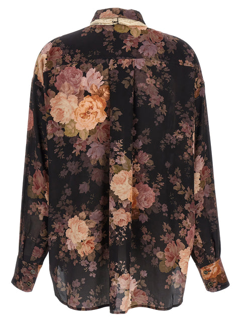 Zimmermann Illustration Lace Scarf Shirt