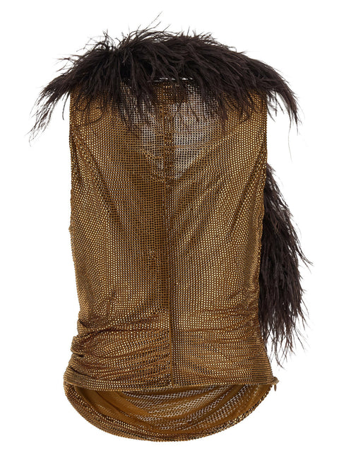 Giuseppe Di Morabito Mesh And Feather Top
