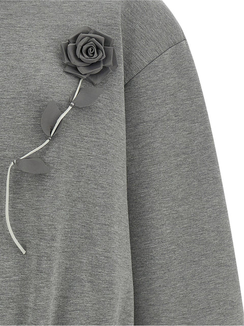Giuseppe Di Morabito Removable Flower Application Sweatshirt