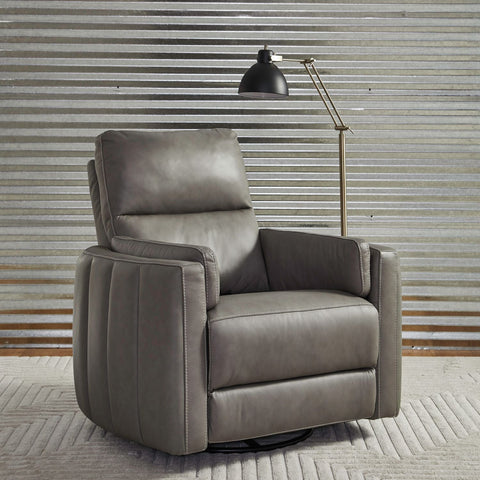 Prestige Collection Triple Power Leather Swivel Recliner Chair