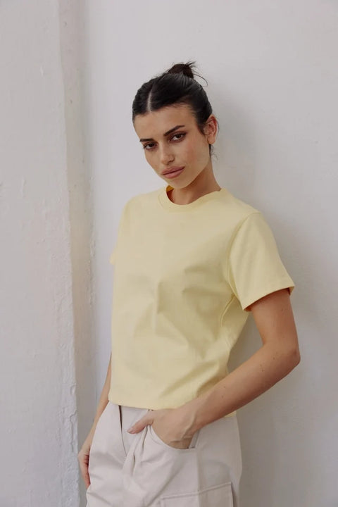 The Lanie Top | Everyday Cotton T-Shirt BUTTER