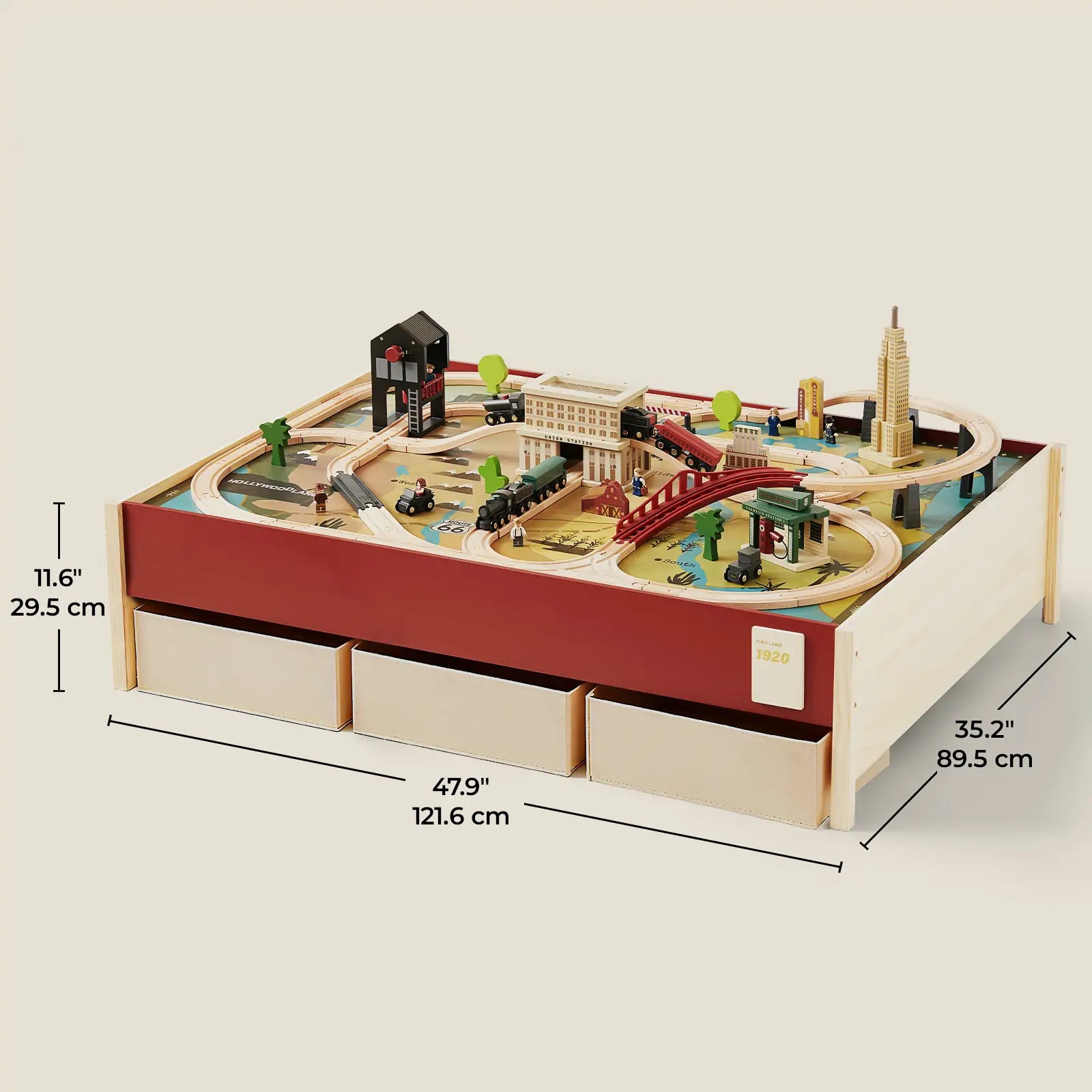 Tiny Land® 1920 Railway Adventure Train Table