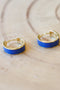 Blue Moon Huggie Hoops