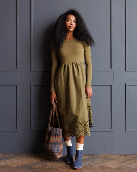 Embroidered Hybrid Dress