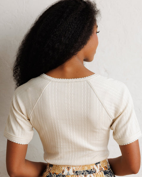 Pointelle Pretty Top