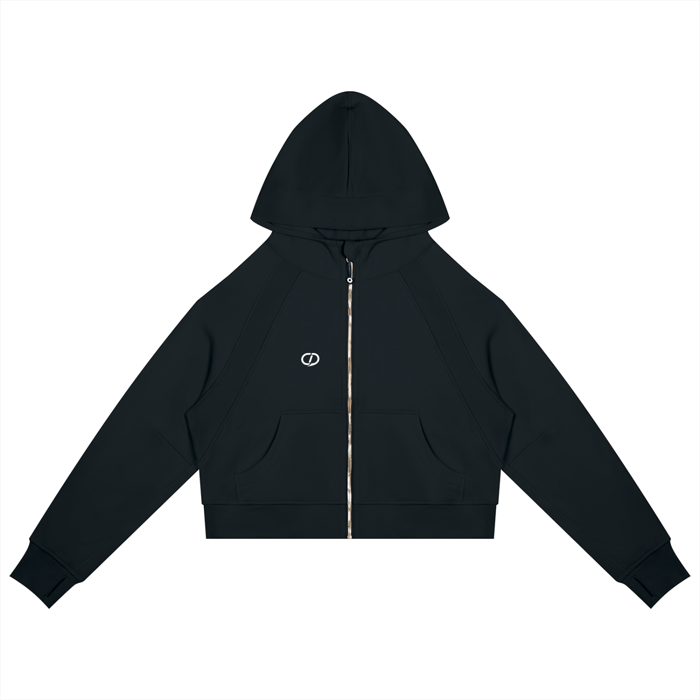 Cropped Zip Hood
