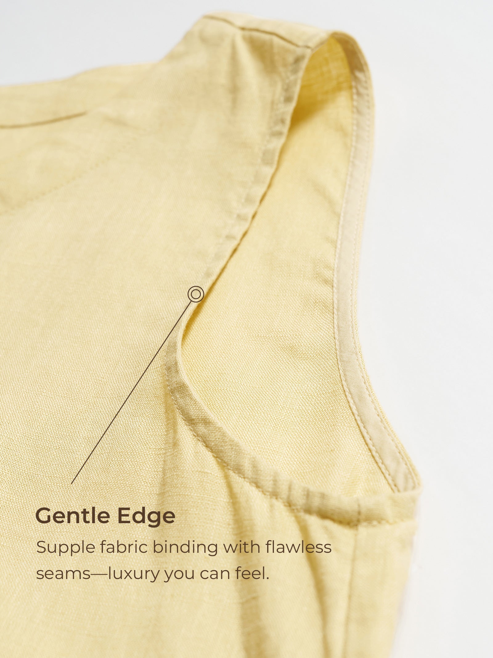 100% Linen Sleeveless Pocket A-Line Mini Dress Luz