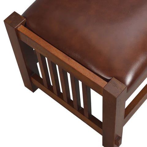 Pre-Order Craftsman / Mission Morris Arm Chair and Ottoman Set - Chestnut