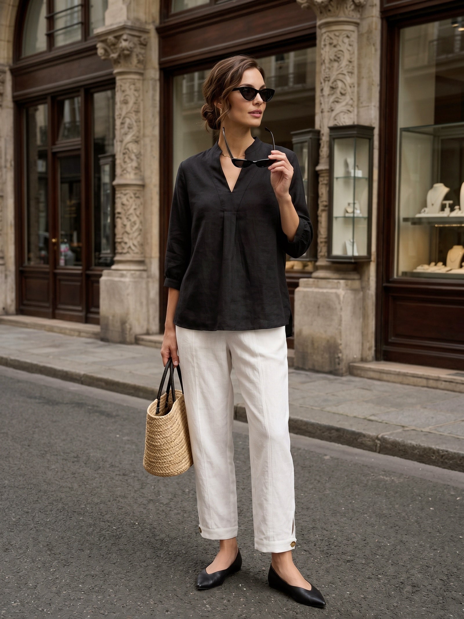 100% Linen Dress Shirt JOANNA