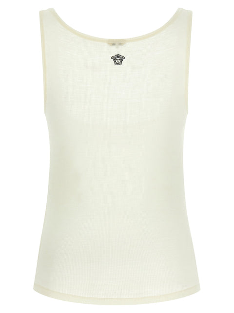 Versace La Medusa Embroidery Top