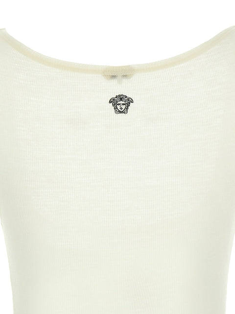 Versace La Medusa Embroidery Top