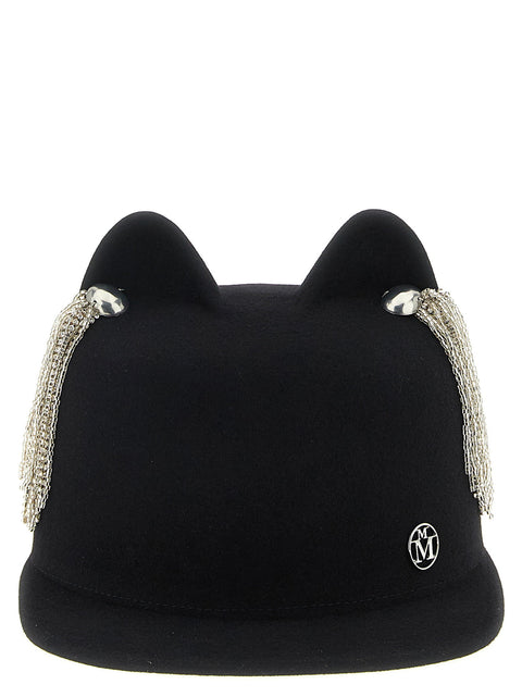 Maison Michel Jamie Hat With Crystals