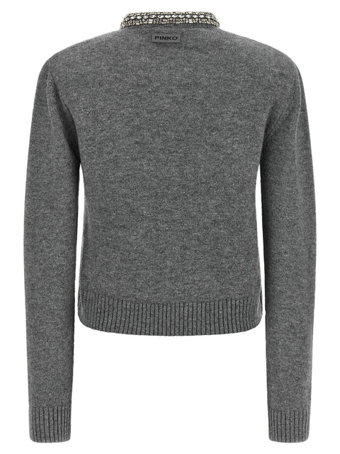 Pinko Jewel Collar Cardigan