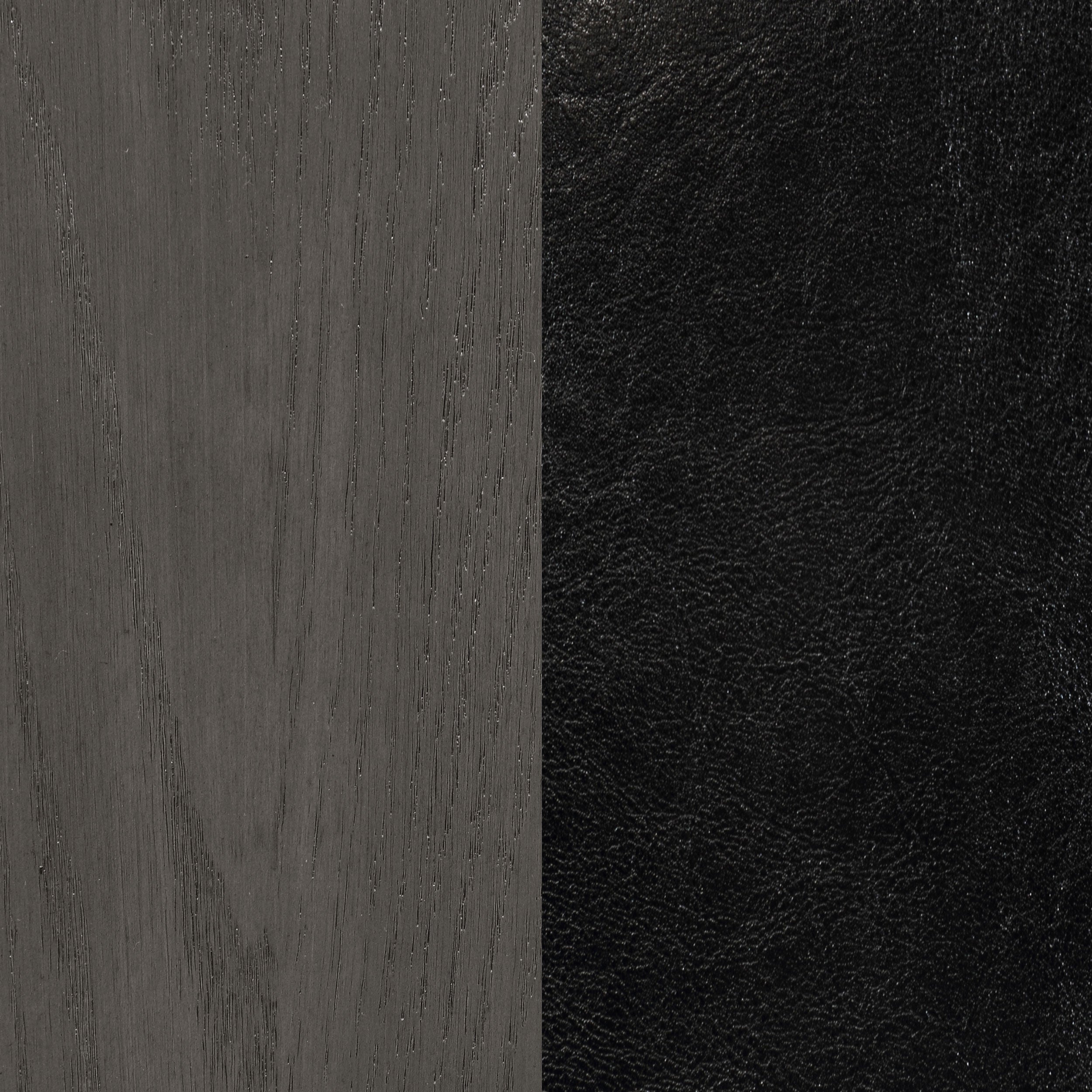 Lavon Wood Dining Side Chair Black and  Medium Grey (Set of 2)