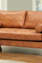 Alamo Top Grain Leather Love Seat - Light Brown