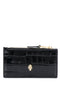 Alexander McQueen Skull zipped leather card case