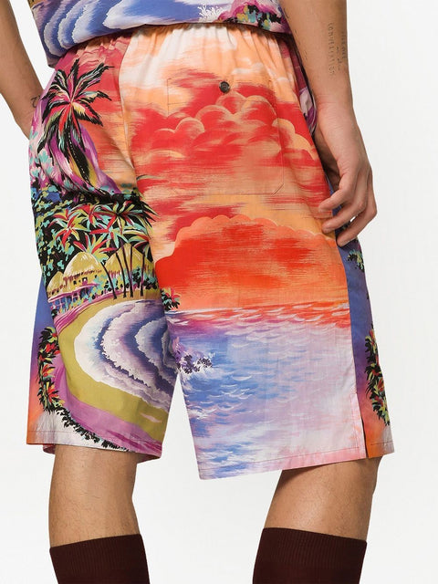 Dolce & Gabbana graphic-print bermuda shorts