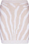 Balmain Zebra knit short skirt
