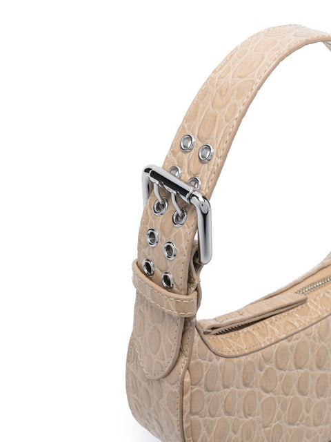 By Far Pre By Far mini Soho crocodile-embossed shoulder bag