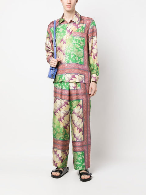 Aries Printed silk trousers