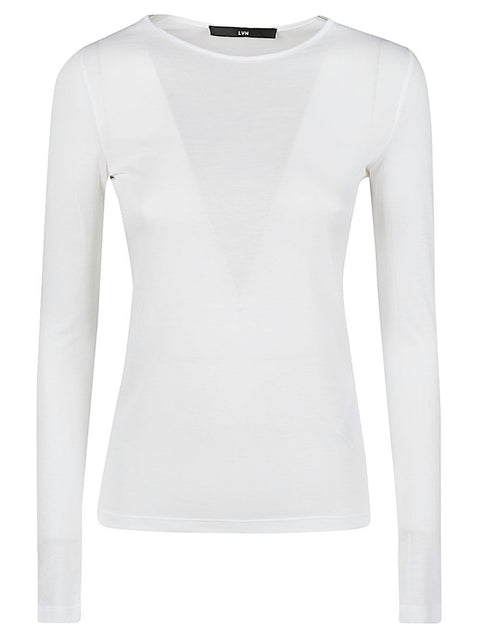 Liviana Conti Long sleeve cotton blend t-shirt