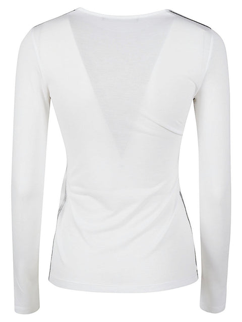 Liviana Conti Long sleeve cotton blend t-shirt
