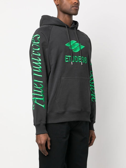 Études Ãtudes Logo organic cotton hoodie