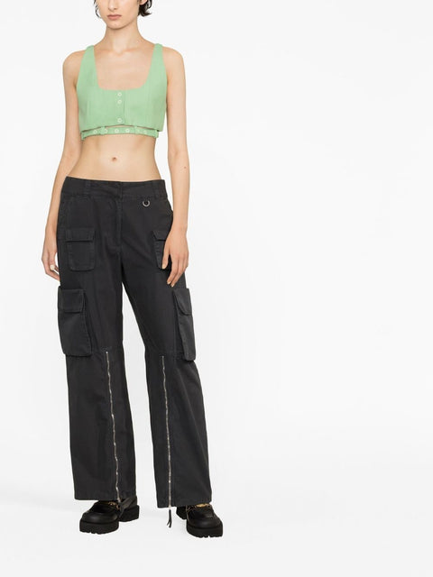 Ganni cropped tank top