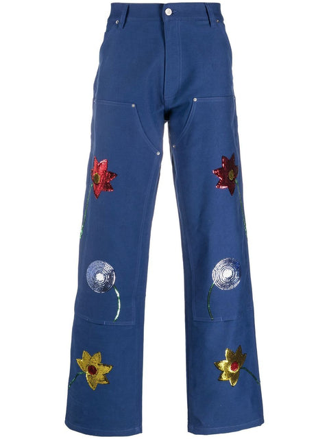 Sky High Farm Workwear Embroidered denim jeans