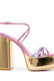 Haus Of Honey Wannabe Mirror Leather Sandals